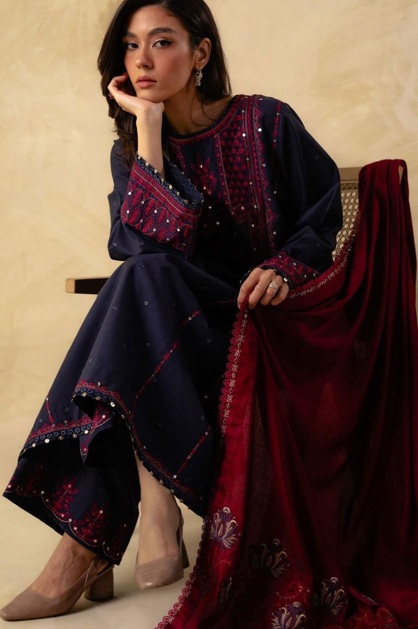 Coco 5008 Luxury Airjet Dhanak Embroidered Suit - Image 2