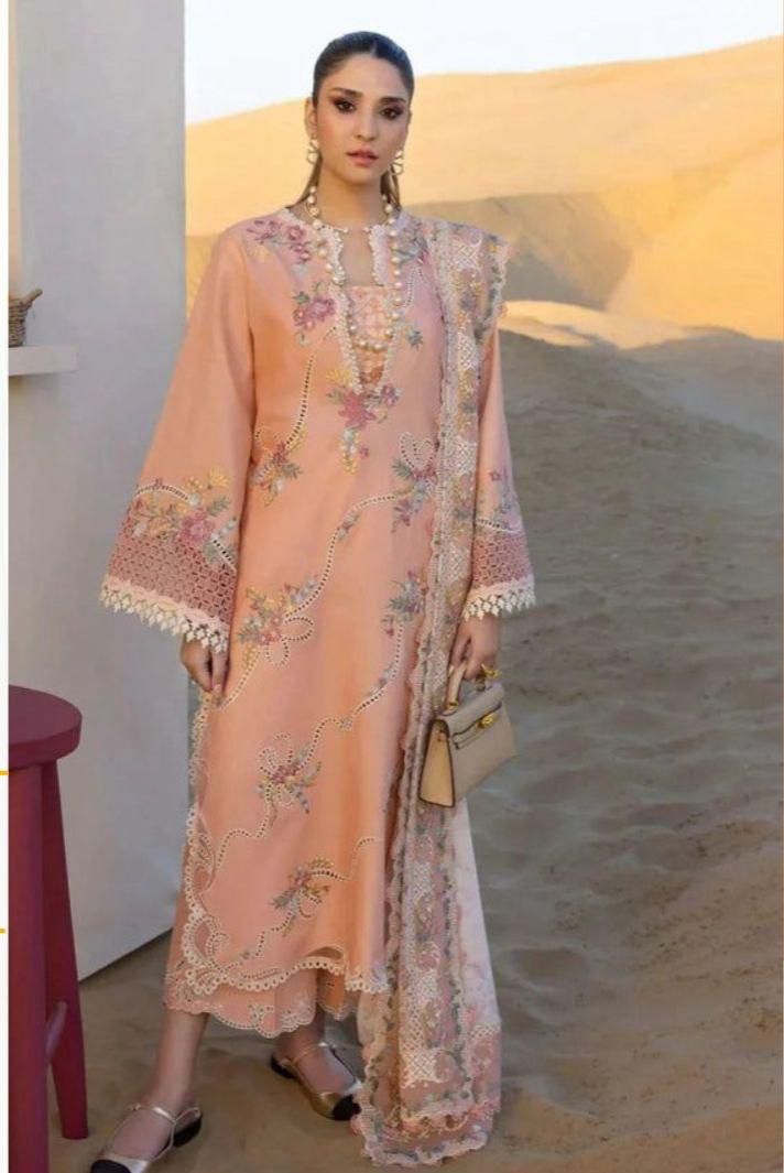 Zarqaaa Crimson 5145 Airjet Dhanak Embroidered Winter Suit - Image 3