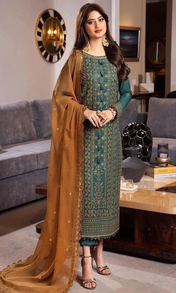 Zarqaaa Asim Jofa 4176 Luxury Lawn Suit - Image 4