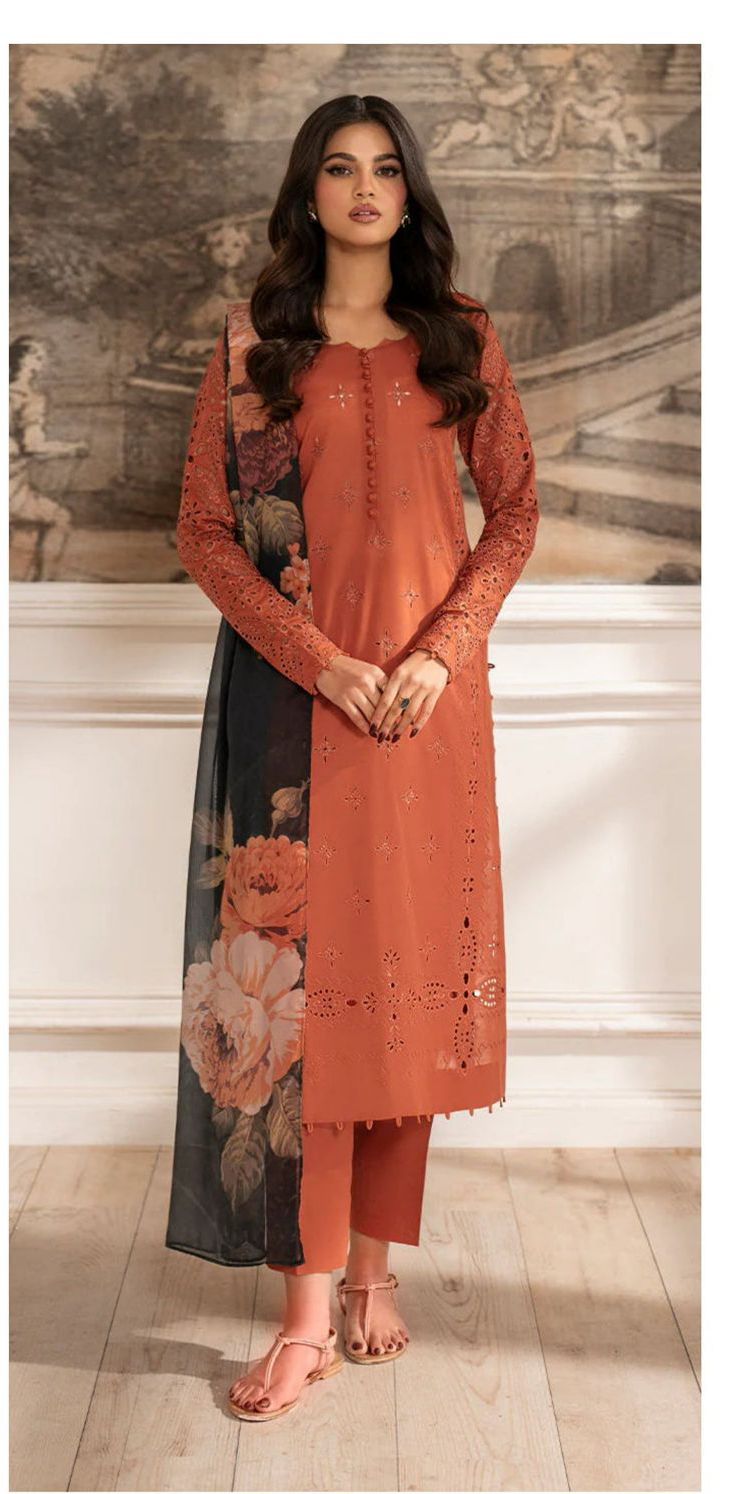 Iznik 1150 Chikenkari Lawn Suit with heavy embroidery for Eid 2026 in Pakistan