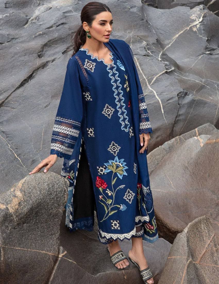Zarqaaa Crimseon 1229 Luxury Lawn Suit - Image 2